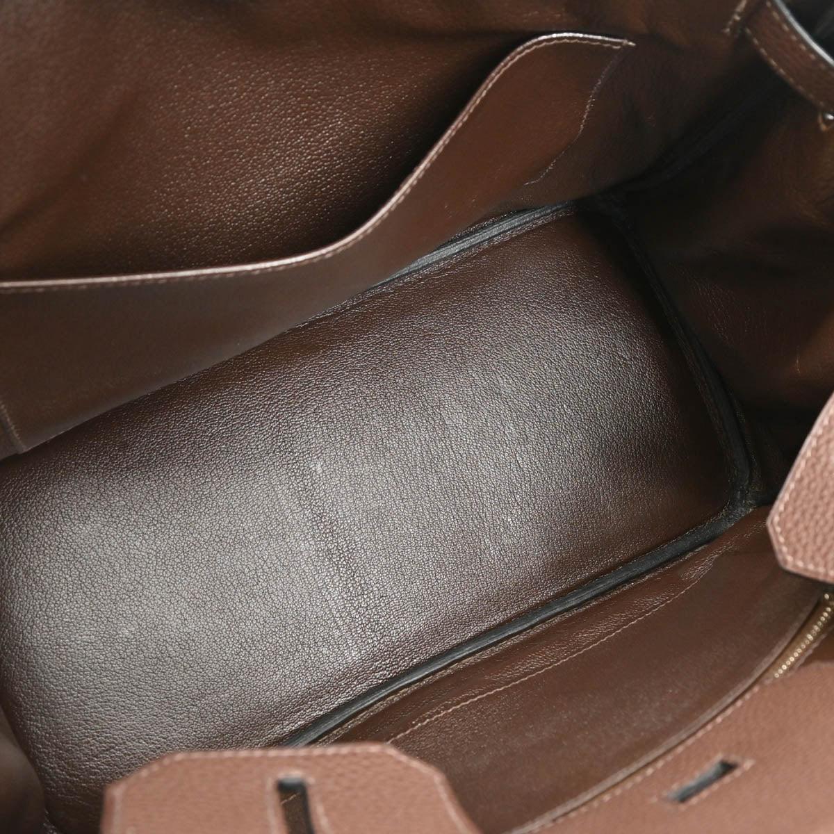 Hermes 2007 Ebene Togo Birkin 30 Handbag