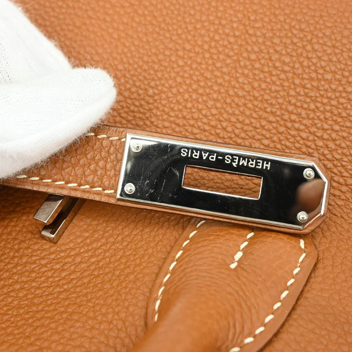 Hermes 2003 Gold Togo Birkin 35 Handbag