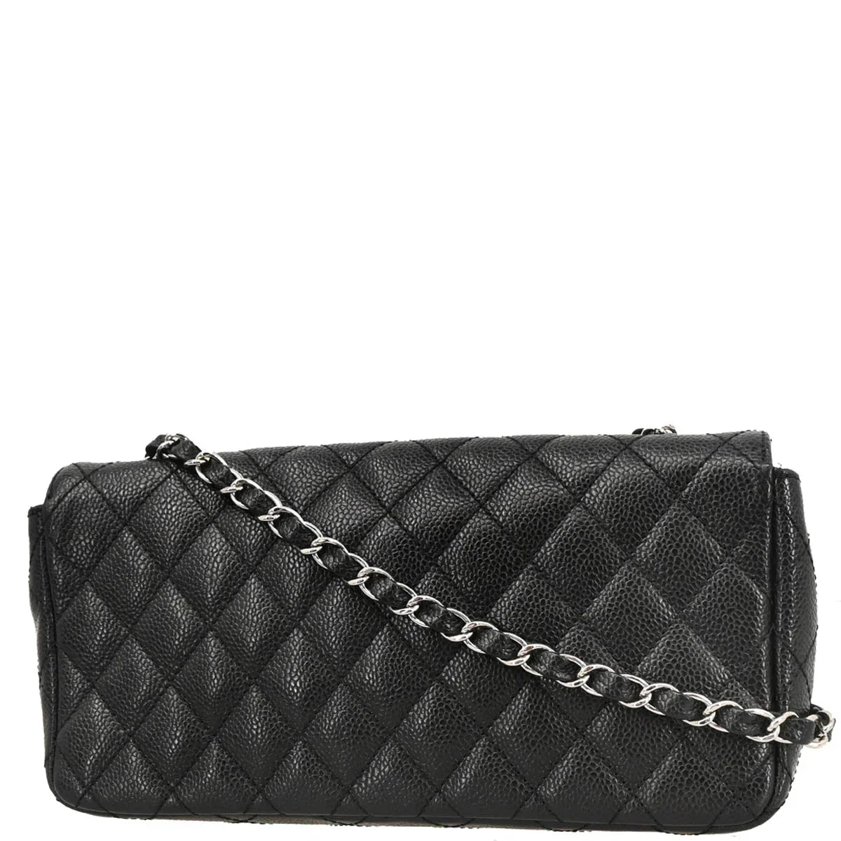 Chanel 2005-2006 Black Caviar East West Shoulder Bag