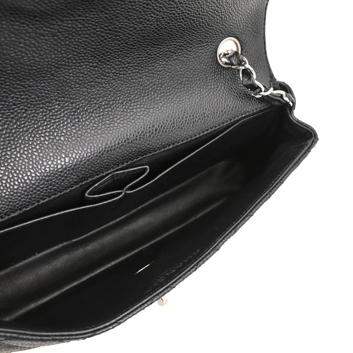 Chanel 2005-2006 Black Caviar East West Shoulder Bag