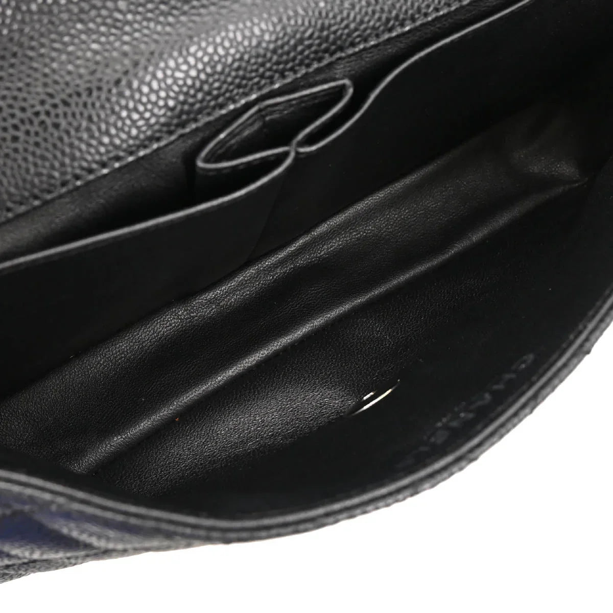 Chanel 2005-2006 Black Caviar East West Shoulder Bag
