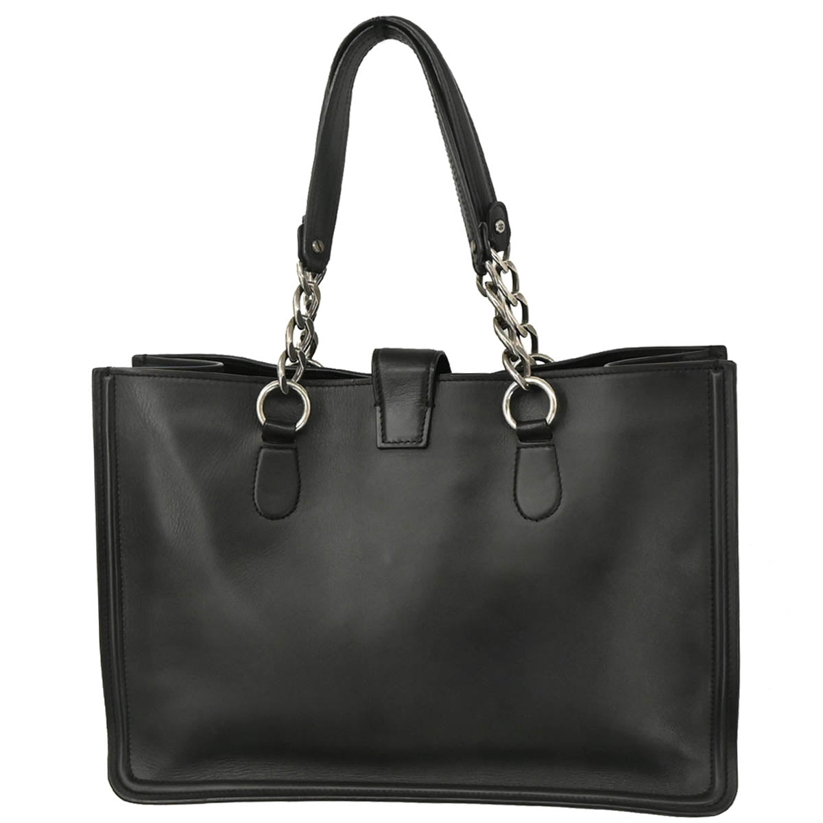 Chanel 2005-2006 Black Calfskin Tote Bag