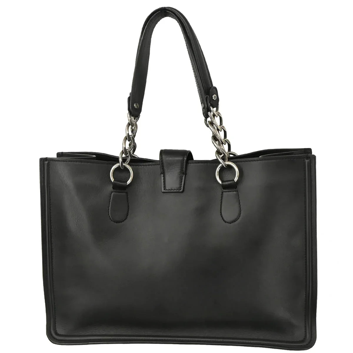 Chanel 2005-2006 Black Calfskin Tote Bag