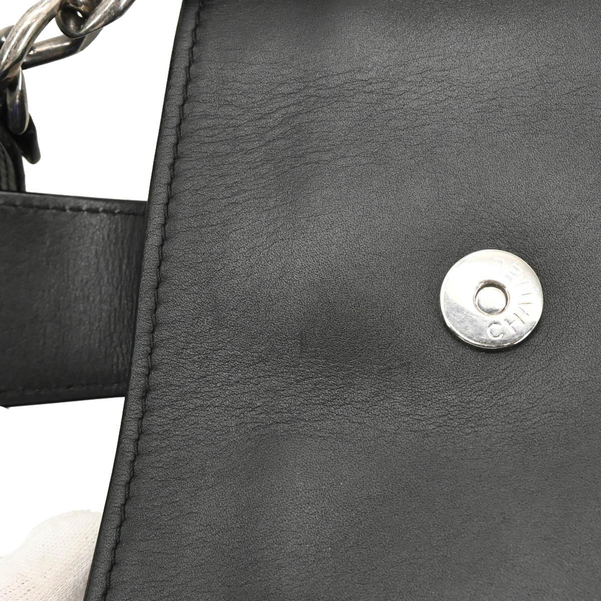 Chanel 2005-2006 Black Calfskin Tote Bag