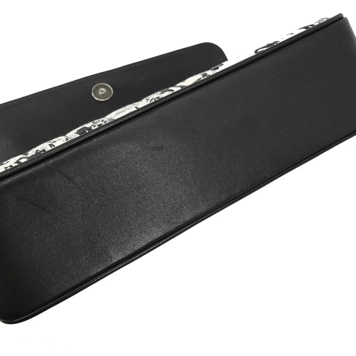 Chanel 2003-2004 White Black Silk Choco Bar Shoulder Bag