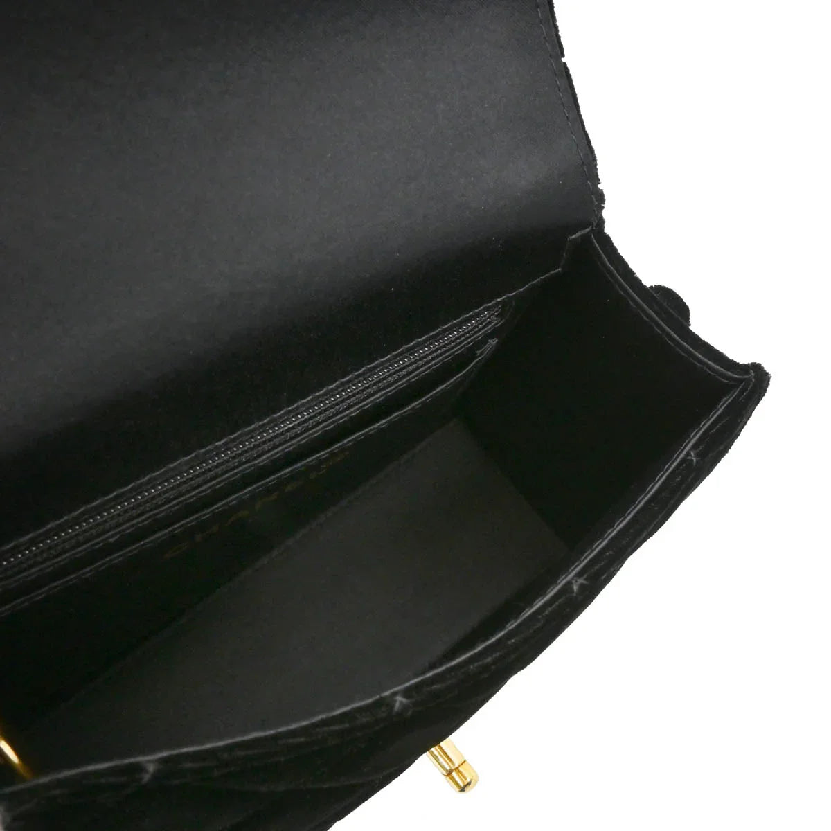 Chanel 1997-1999 Black Velvet Handbag
