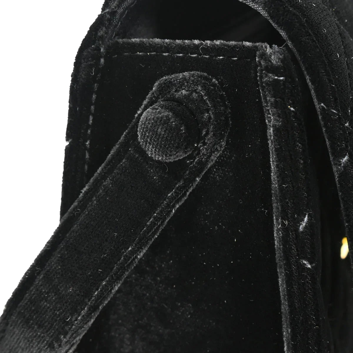 Chanel 1997-1999 Black Velvet Handbag