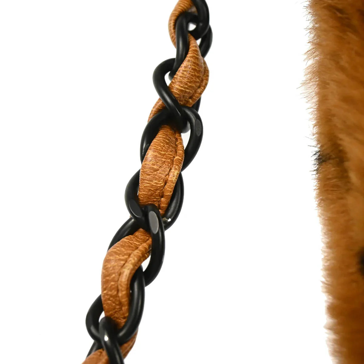 Chanel 2000-2001 Rabbit Fur Straight Flap Shoulder Bag