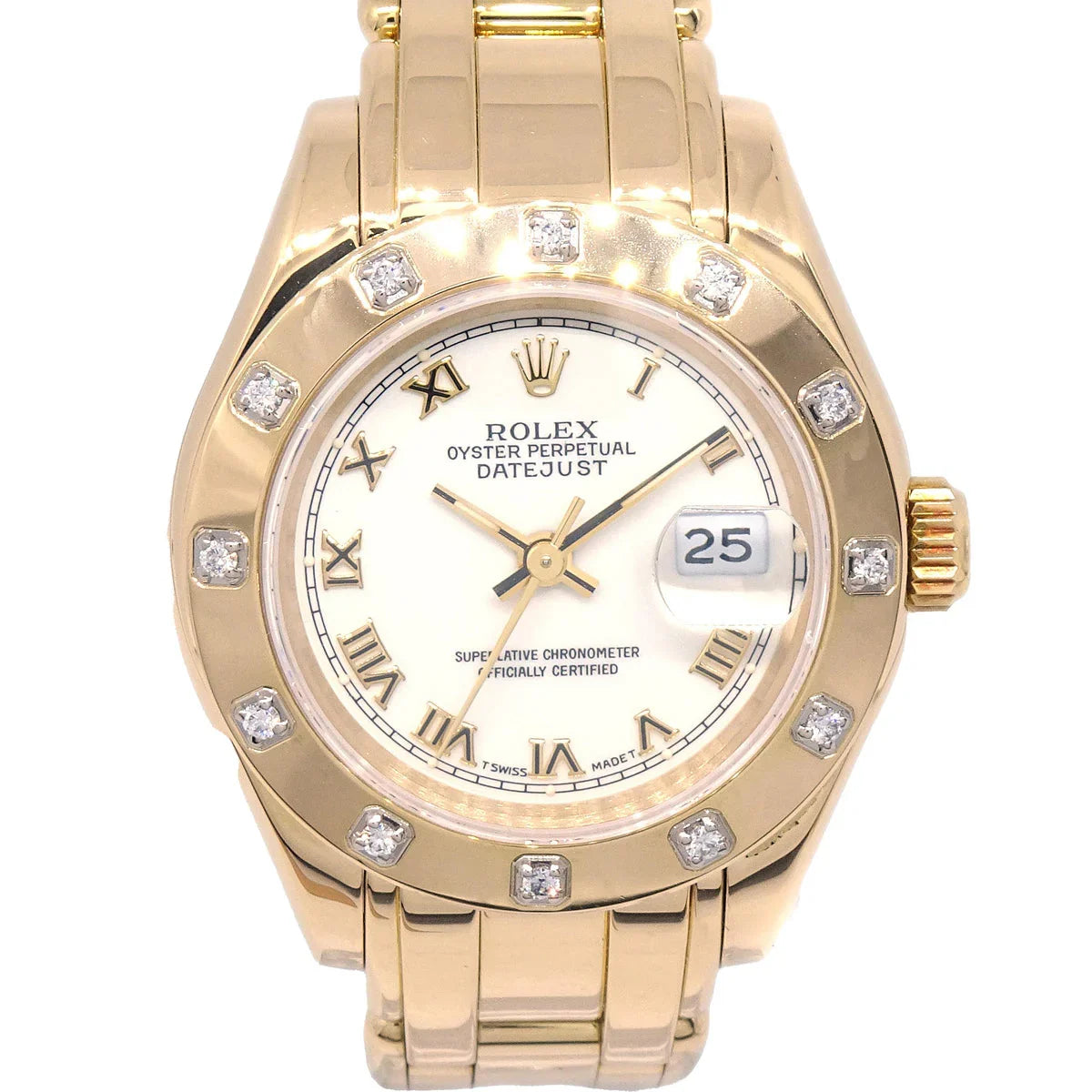 Rolex Ref.69318 Oyster Perpetual Pearlmaster Datejust 29mm Watch 18KYG