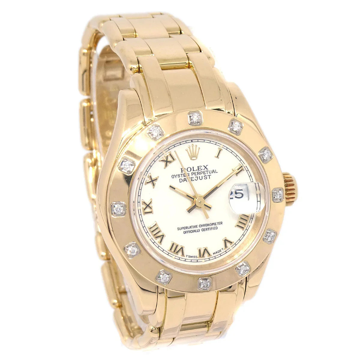 Rolex Ref.69318 Oyster Perpetual Pearlmaster Datejust 29mm Watch 18KYG
