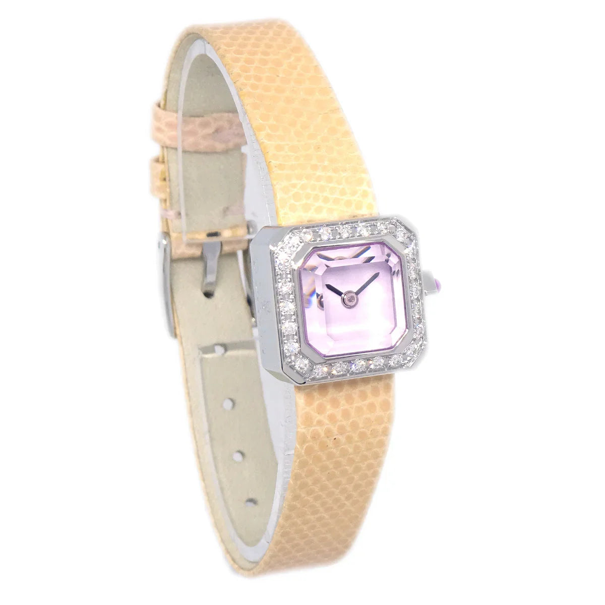Corum * Sugar Cube Ref.137.427.47 Quartz Watch SS Diamond