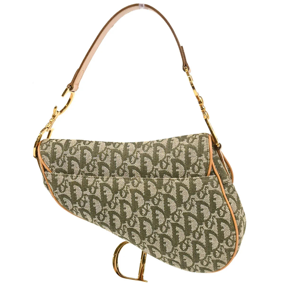 Christian Dior 2001 Green Trotter Saddle Handbag
