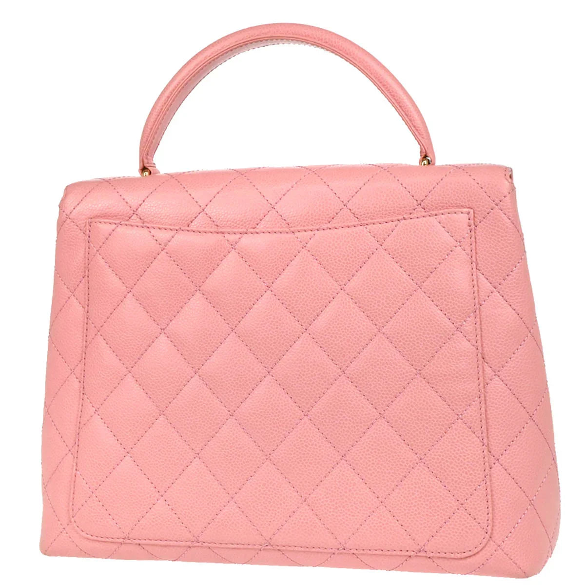 Chanel 2004-2005 Pink Caviar Kelly Handbag