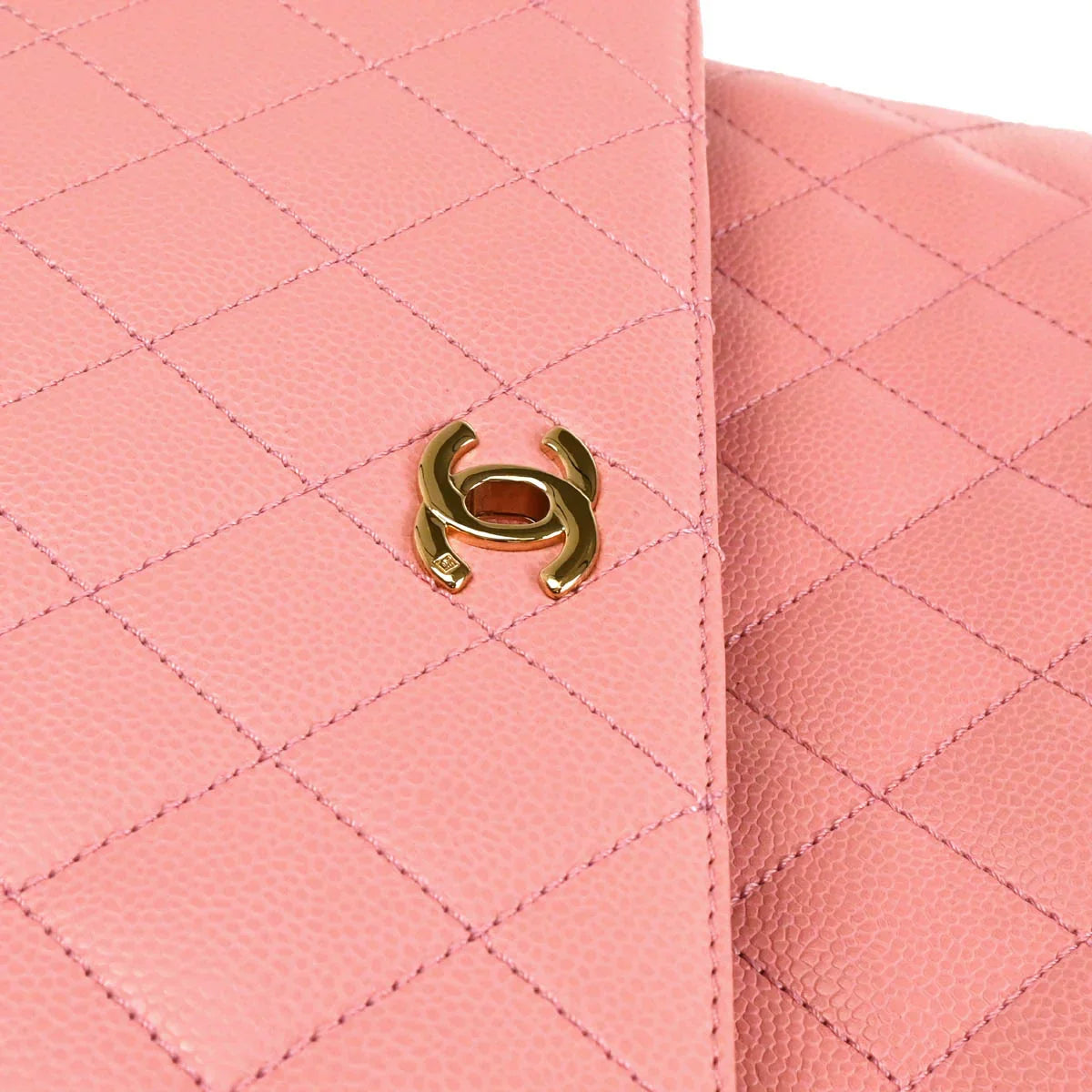 Chanel 2004-2005 Pink Caviar Kelly Handbag