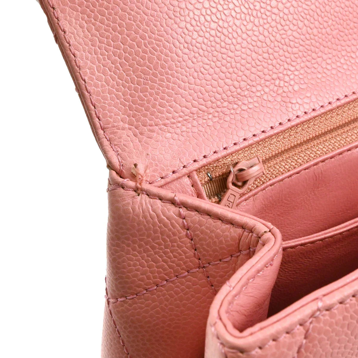 Chanel 2004-2005 Pink Caviar Kelly Handbag