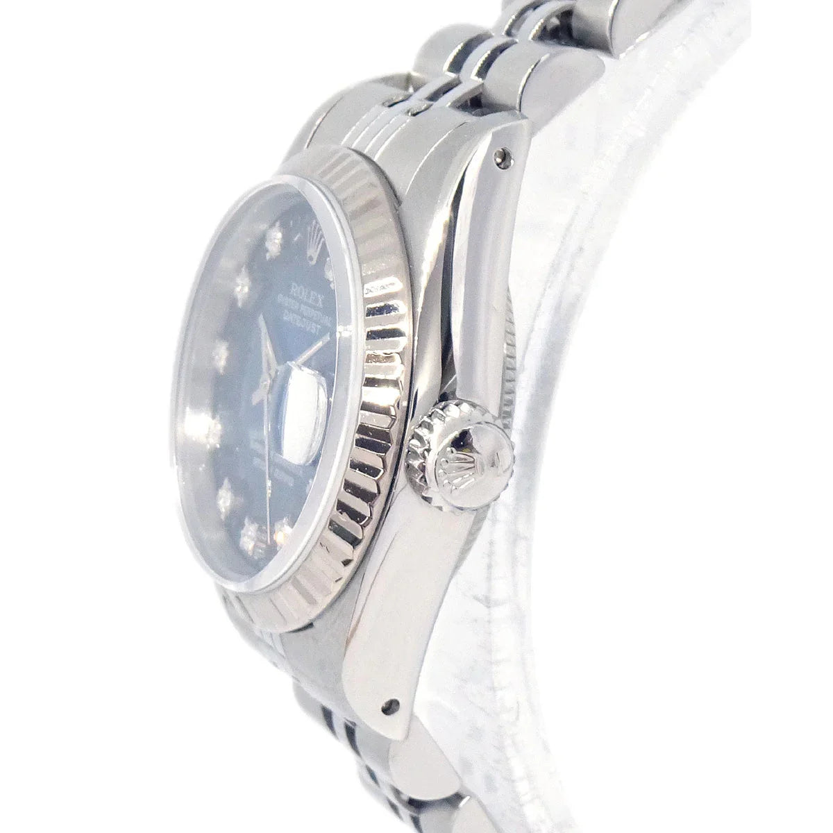 Rolex Ref.69174G Oyster Perpetual Datejust 26mm Watch SS Diamond