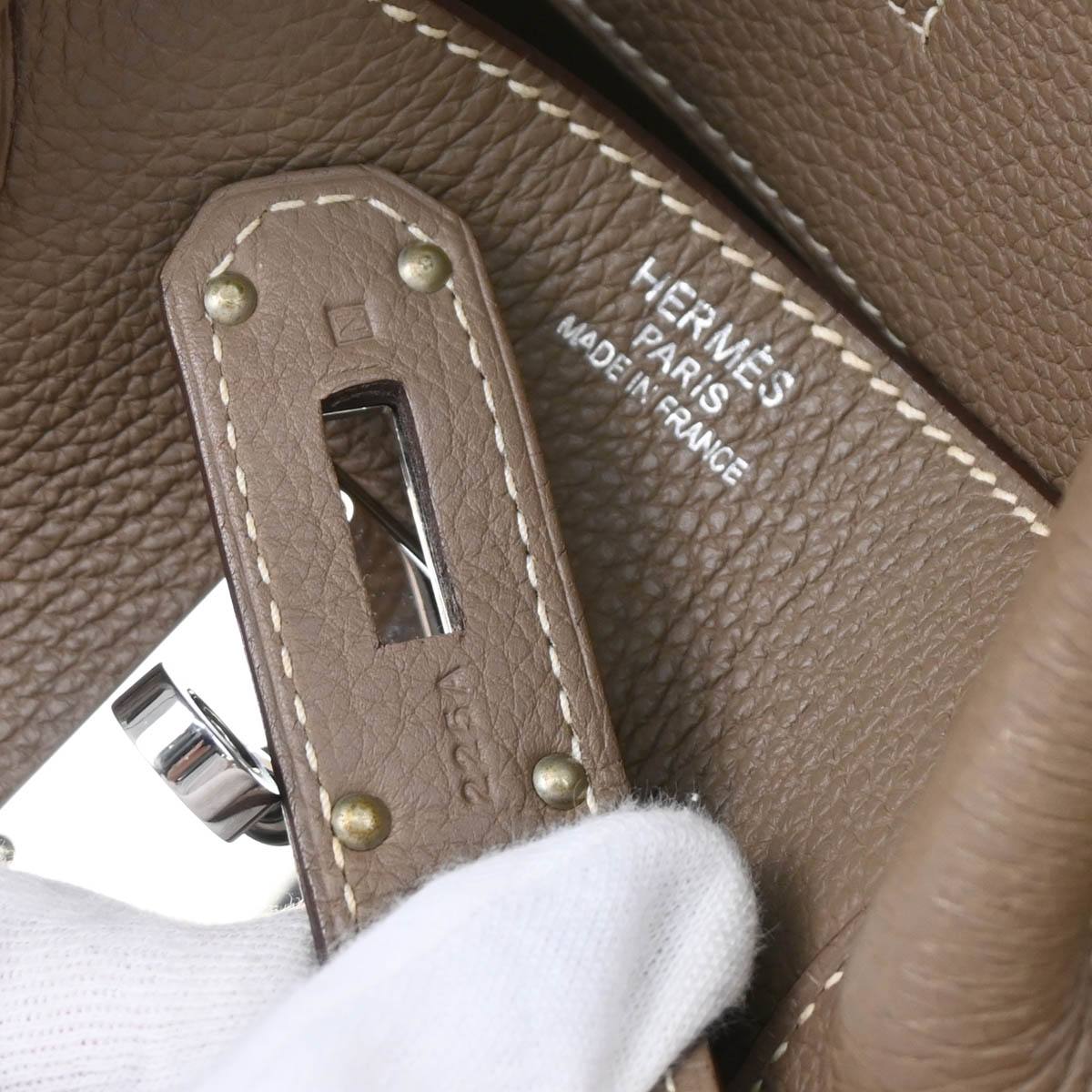 Hermes 2010 Etoupe Clemence JPG Shoulder Birkin