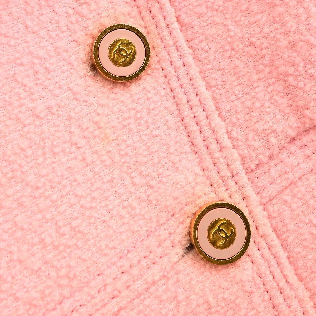 Chanel 1996 Double Breasted Jacket Pink #38