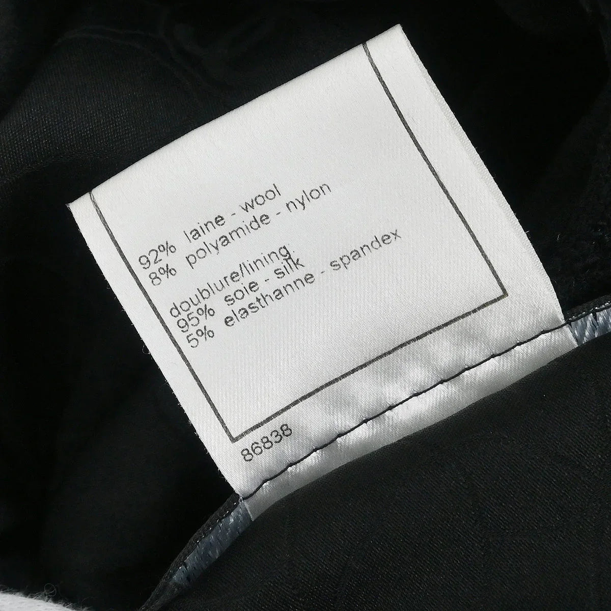 Chanel Collarless Jacket Black #40