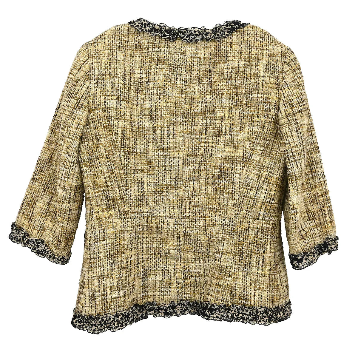 Chanel Collarless Jacket Brown #36