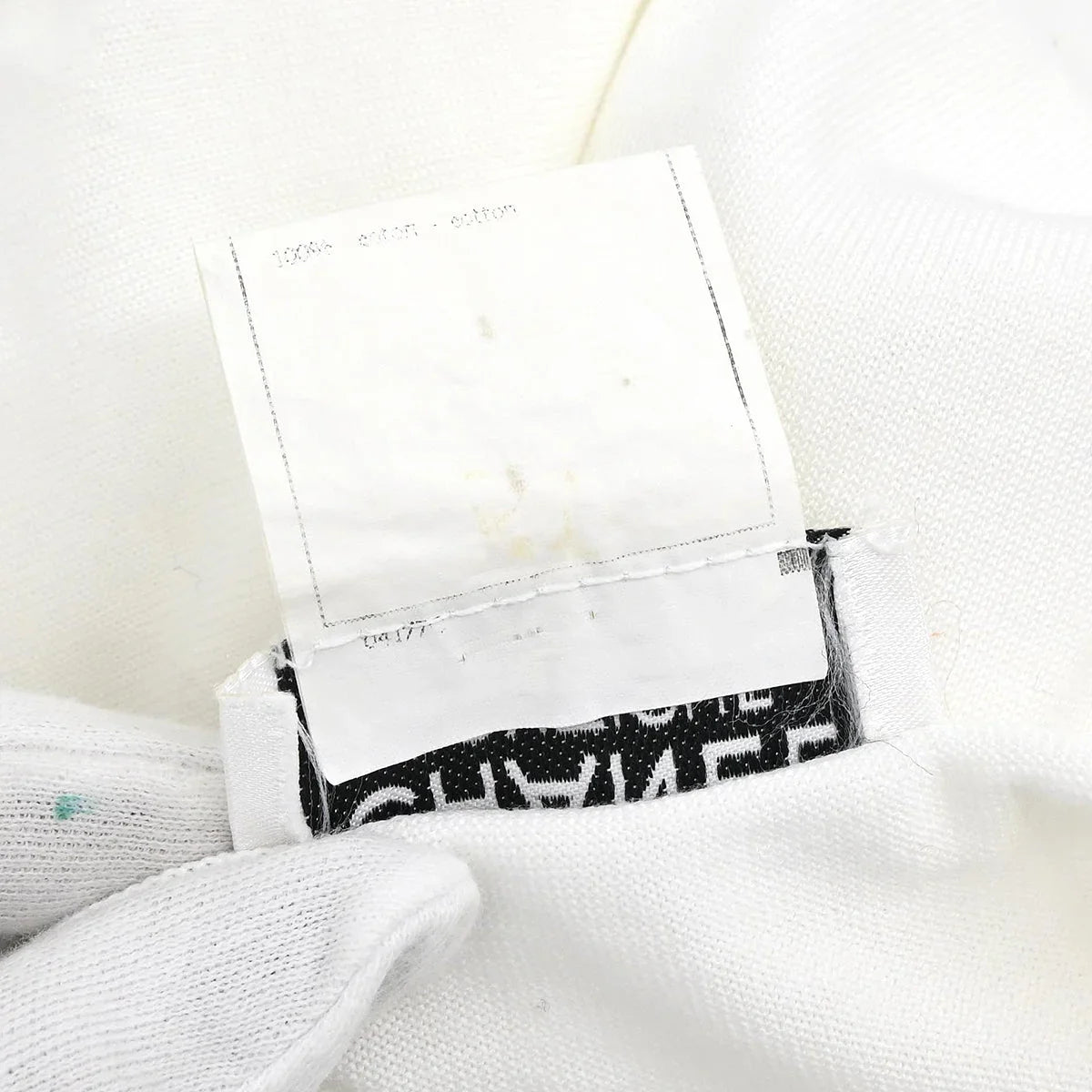 Chanel 1996 Short Sleeve Top White #36