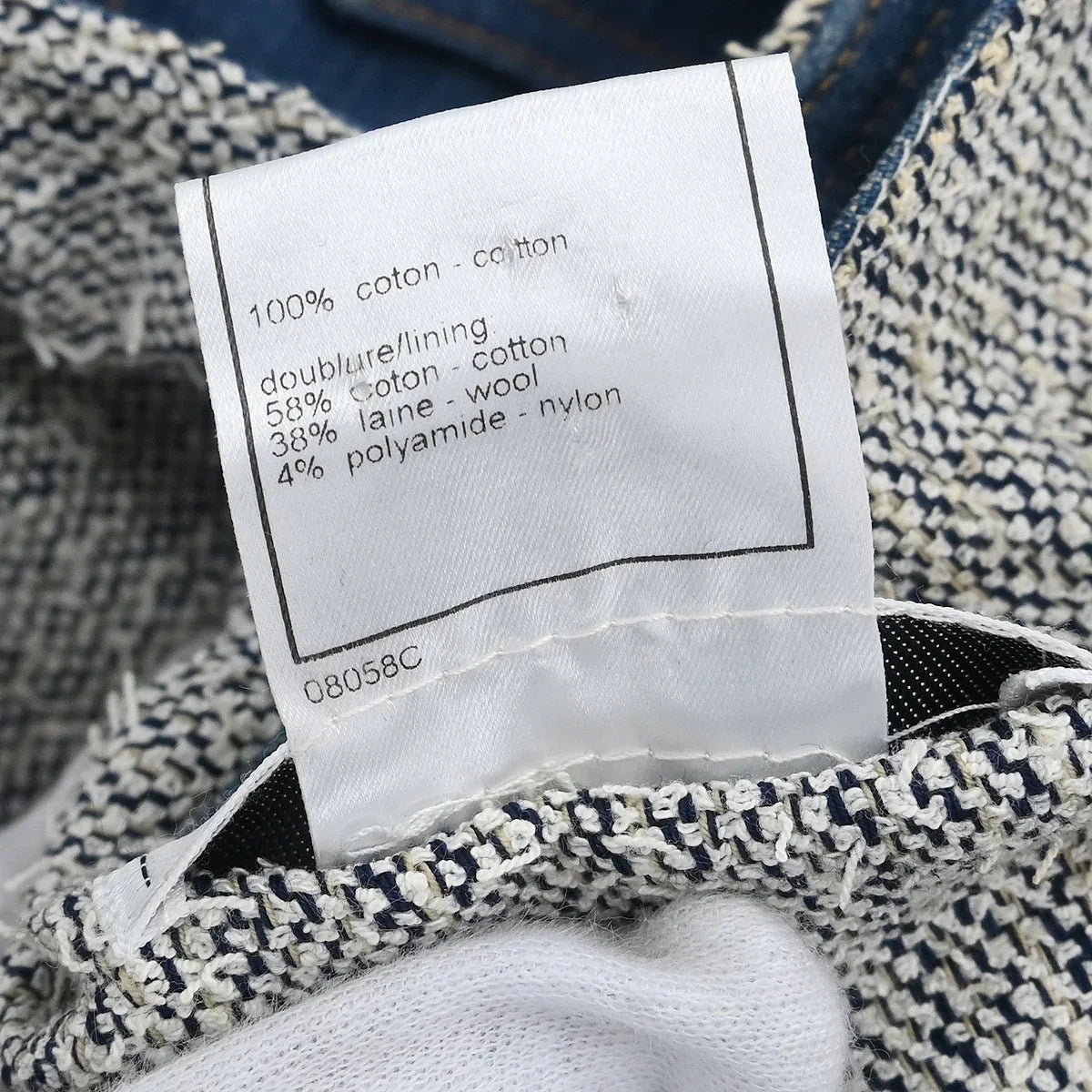 Chanel Sleeveless Vest Denim Jacket Blue #40