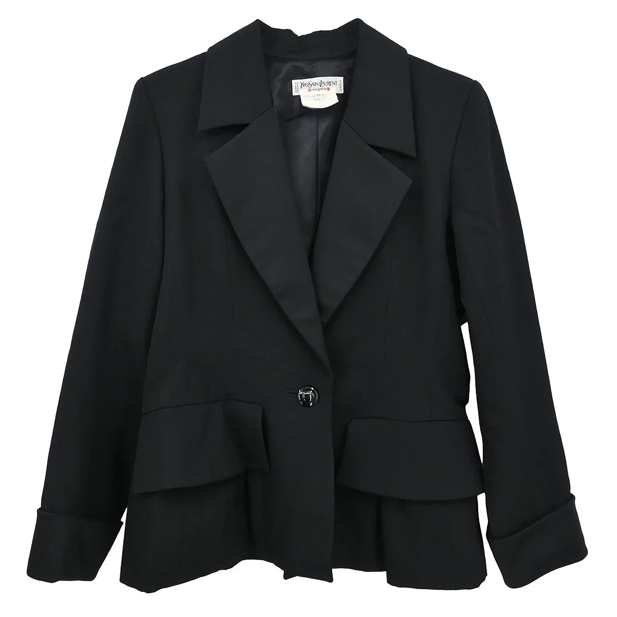 Yves Saint Laurent Single Breasted Jacket Black #40