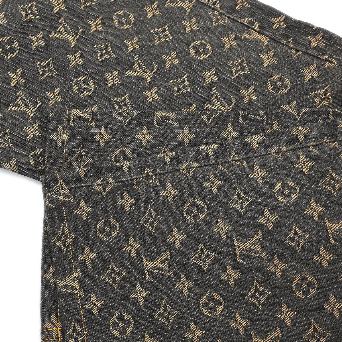 Louis Vuitton Monogram Denim Long Pants Gray #38