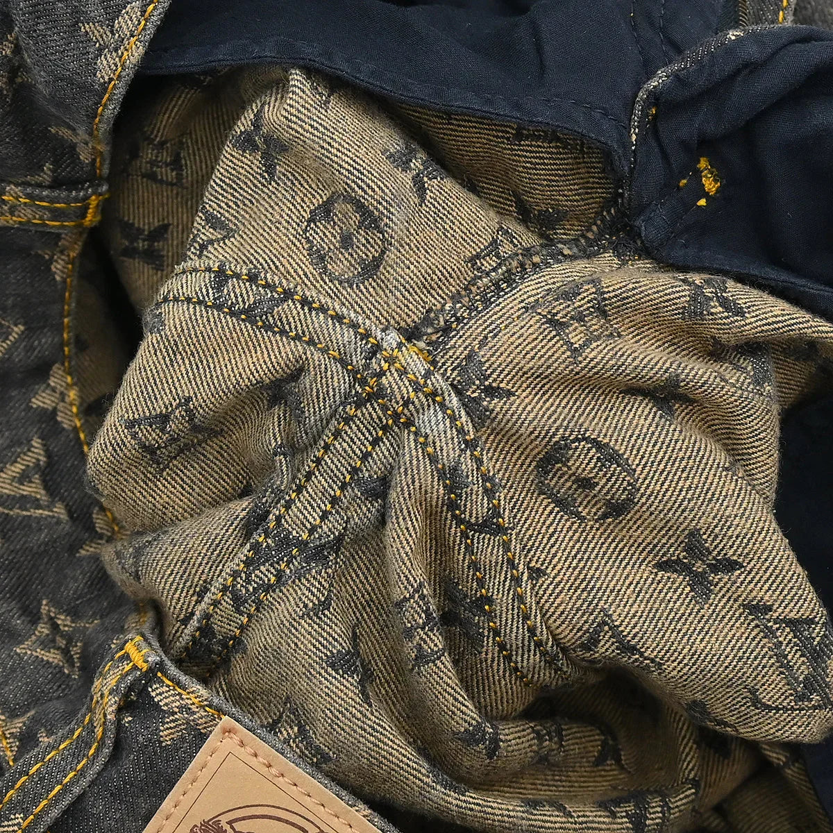 Louis Vuitton Monogram Denim Long Pants Gray #38