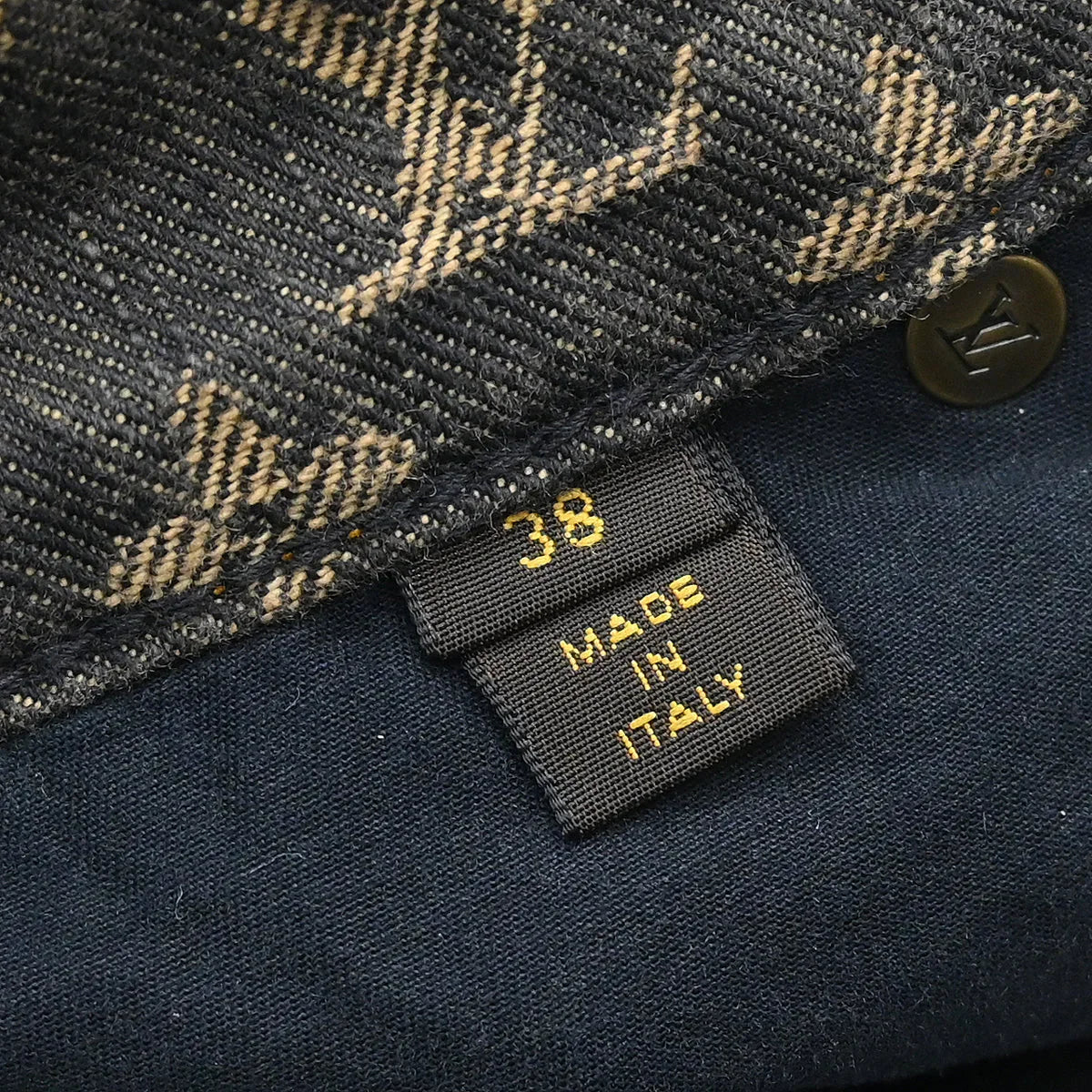 Louis Vuitton Monogram Denim Long Pants Gray #38