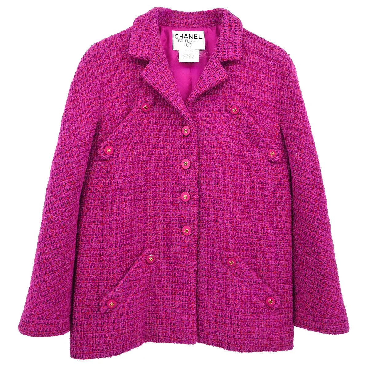 Chanel Single Breasted Jacket Pink #38