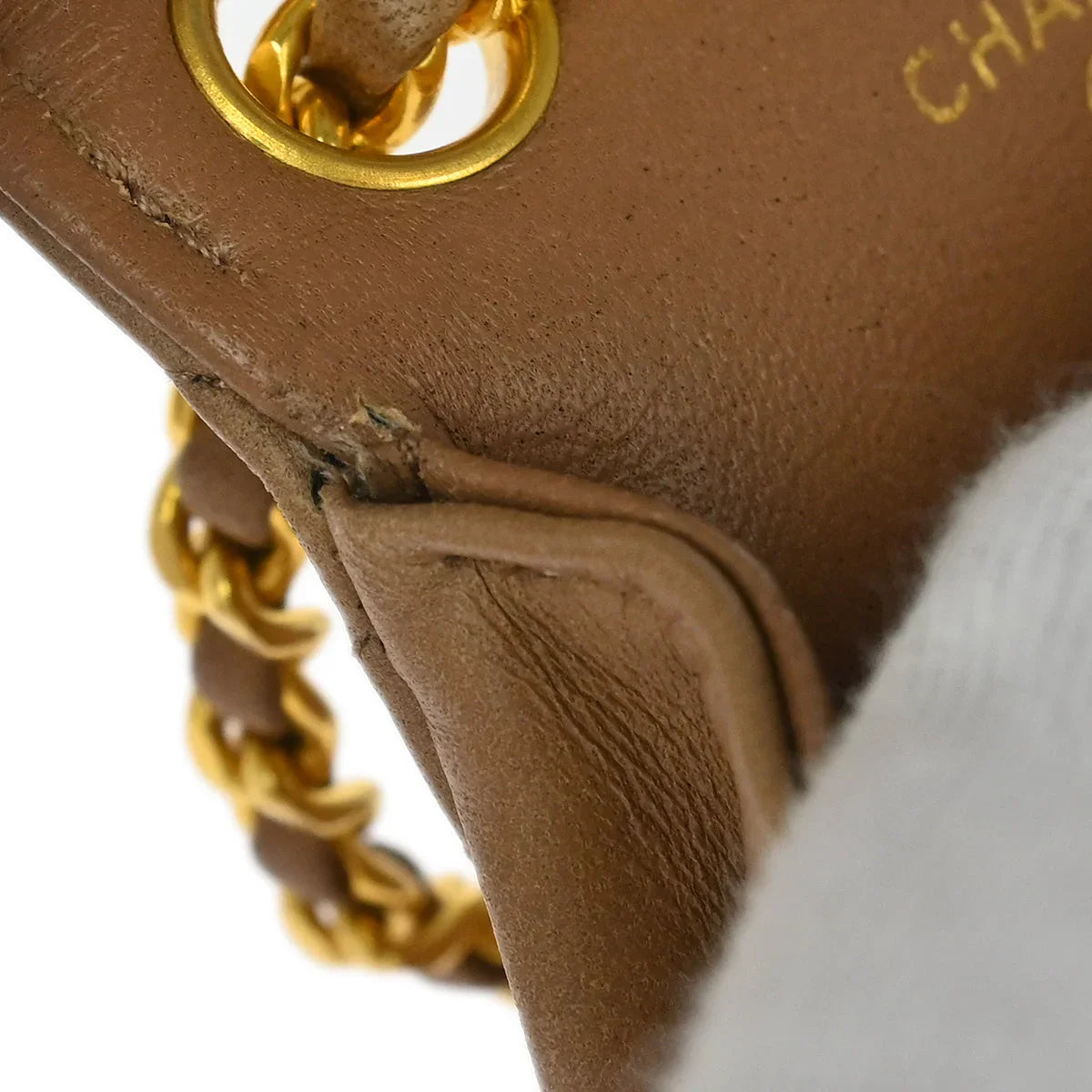 Chanel Brown Lambskin Classic Flap Micro Bum Belt Bag