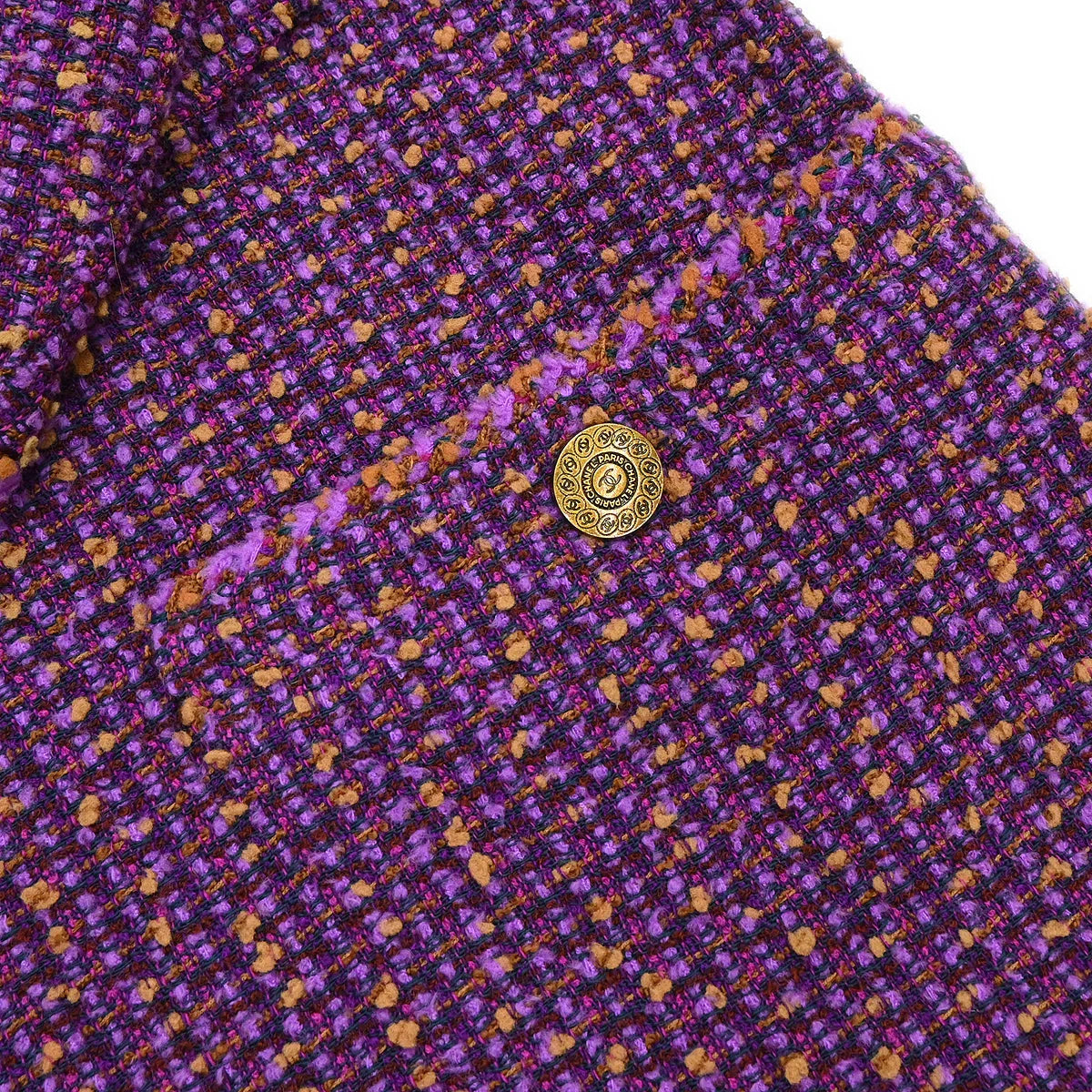 Chanel 1997 Set Jacket Pants Purple #38