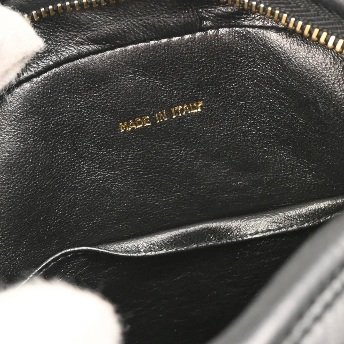 Chanel 1991-1994 Black Lambskin Camera Bag Mini