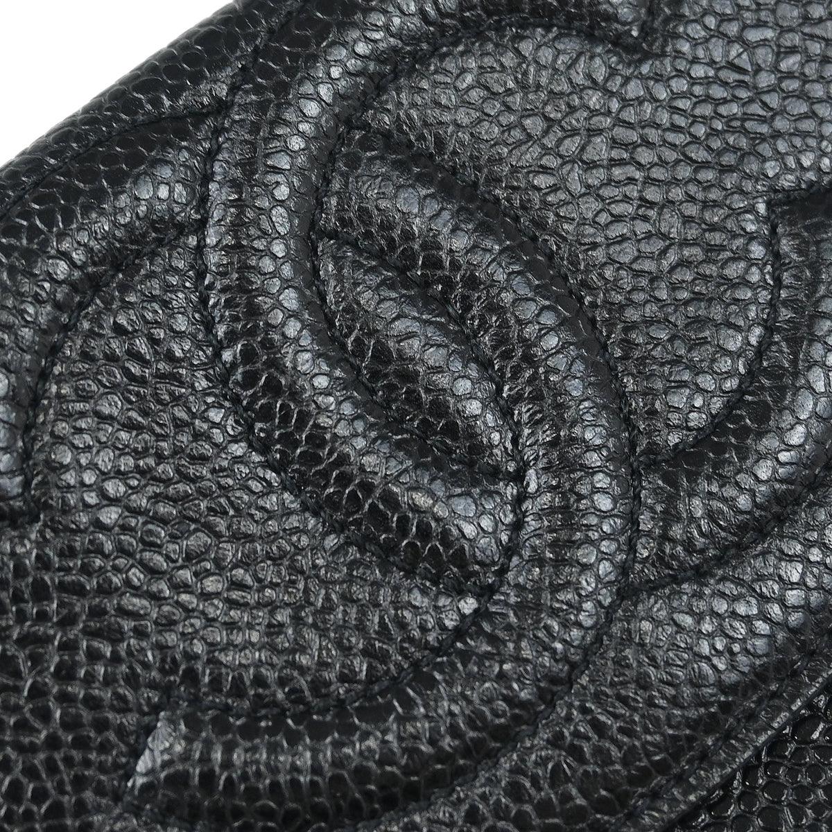 Chanel 1996-1997 Black Caviar Bifold Wallet