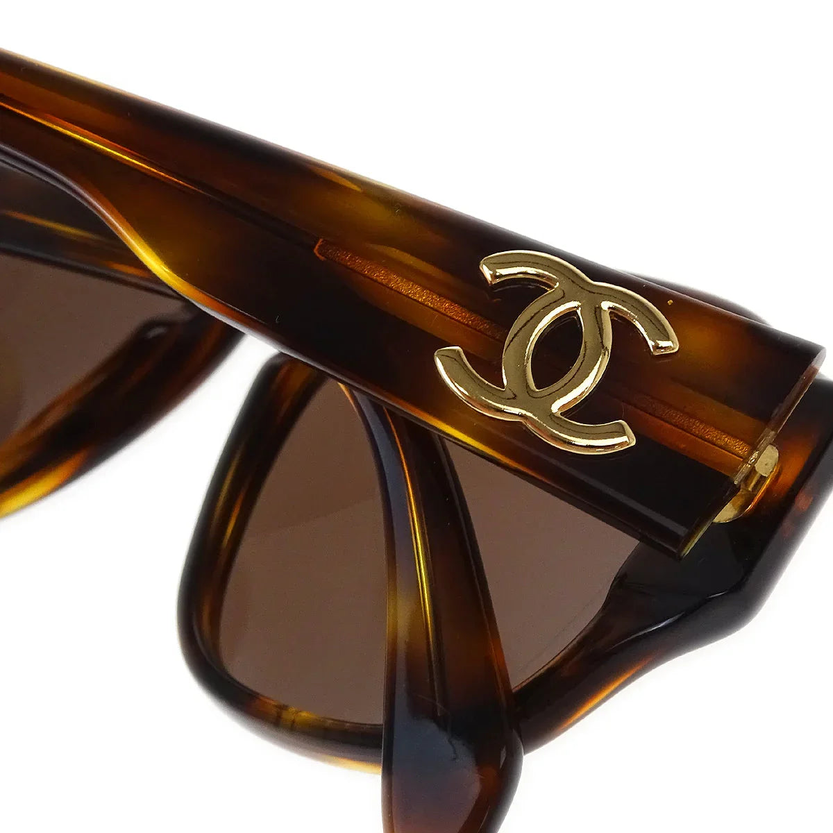 Chanel Sunglasses Eyewear Brown Small Good