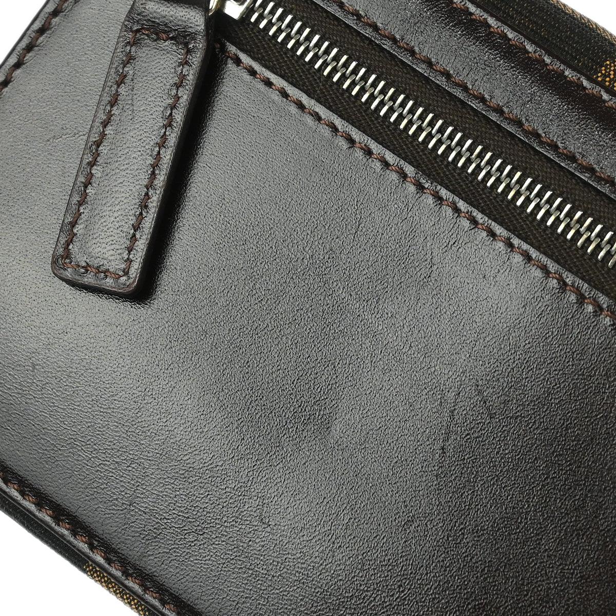 Fendi 2008 Brown Zucca Wallet Purse