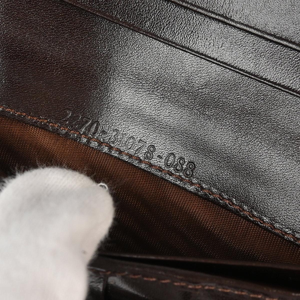 Fendi 2008 Brown Zucca Wallet Purse
