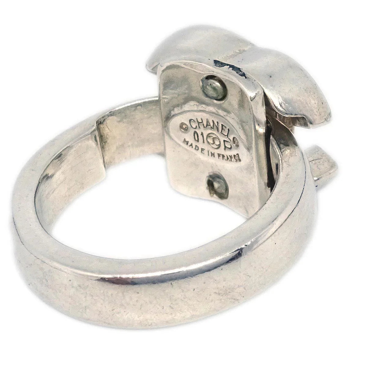 Chanel Ring Silver 01P #51 #11