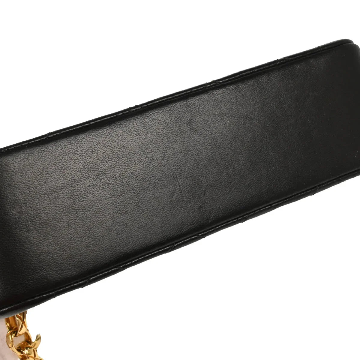 Chanel 1991-1994 Black Lambskin Single Flap Shoulder Bag