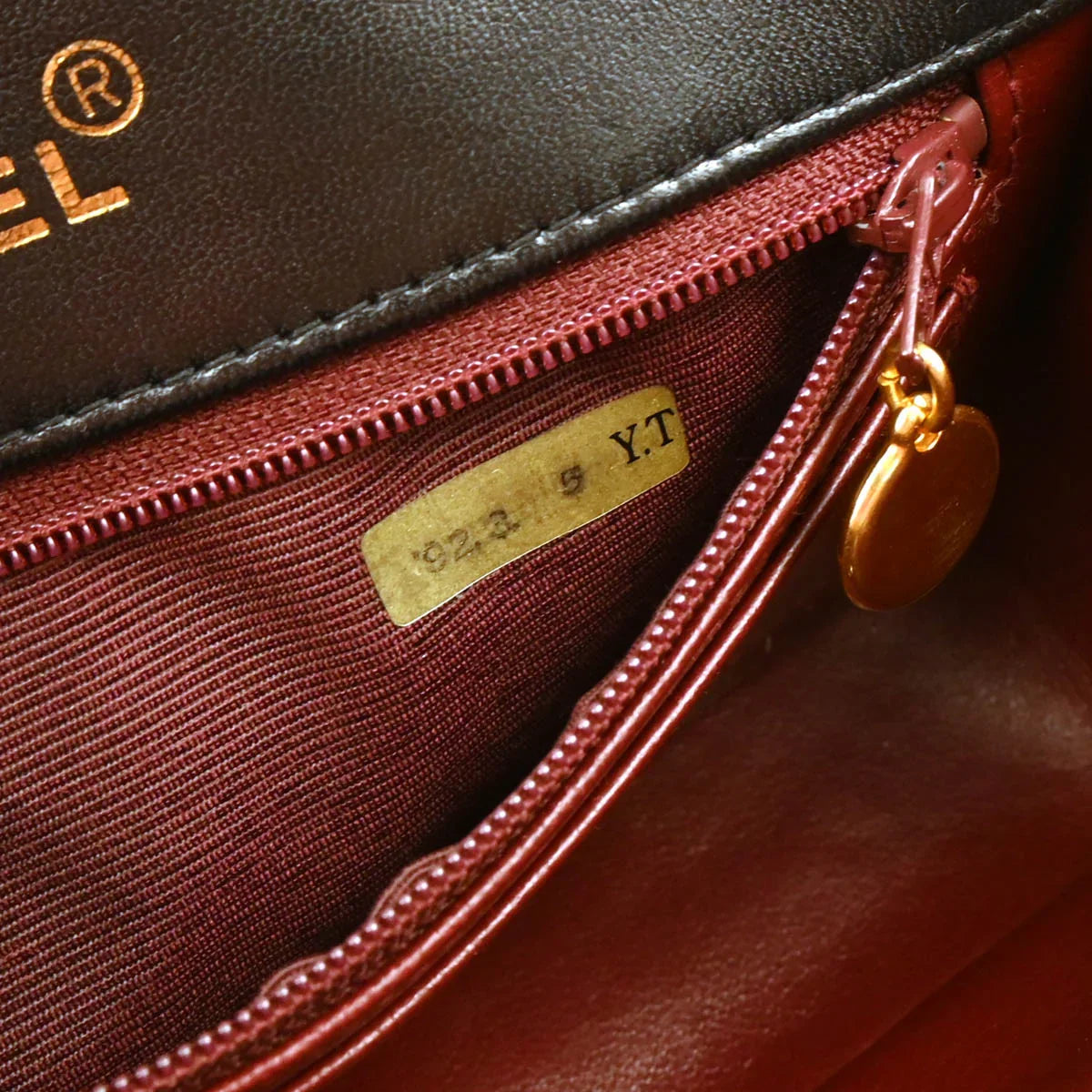 Chanel 1991-1994 Black Lambskin Single Flap Shoulder Bag