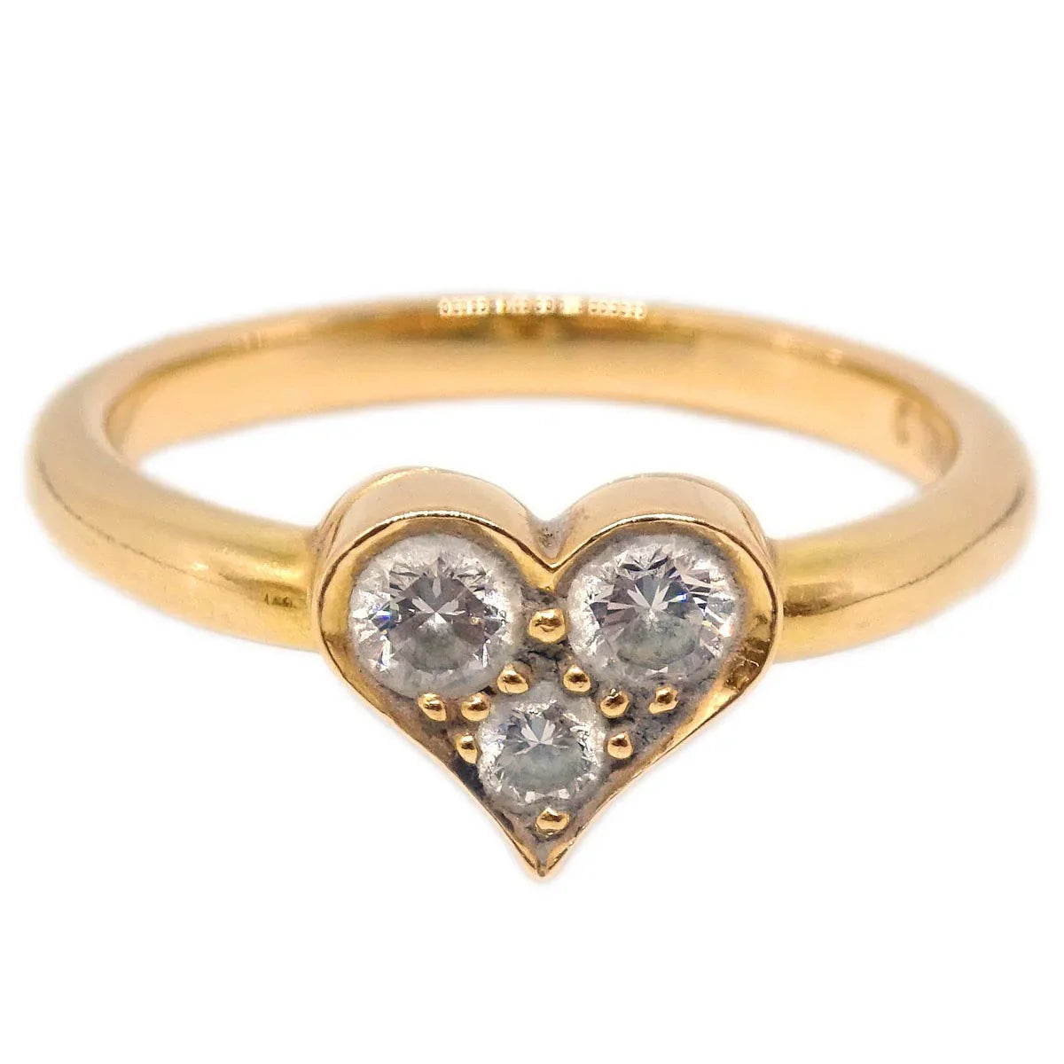 Tiffany & Co. Sentimental Heart Ring AU750 Diamond #46 #6