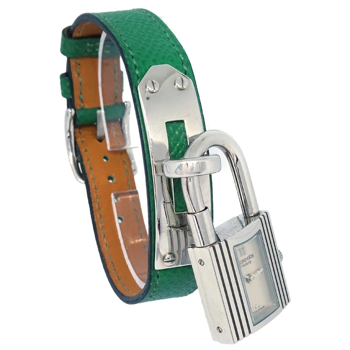 Hermes KE1.210 1996 Kelly Watch Quartz Watch Green SS ◯Z