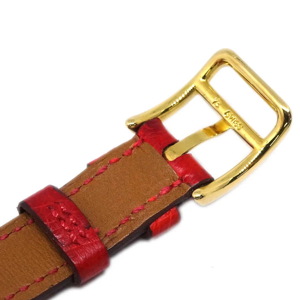 Hermes * 1991 Kelly Watch Quartz Watch Red ◯U