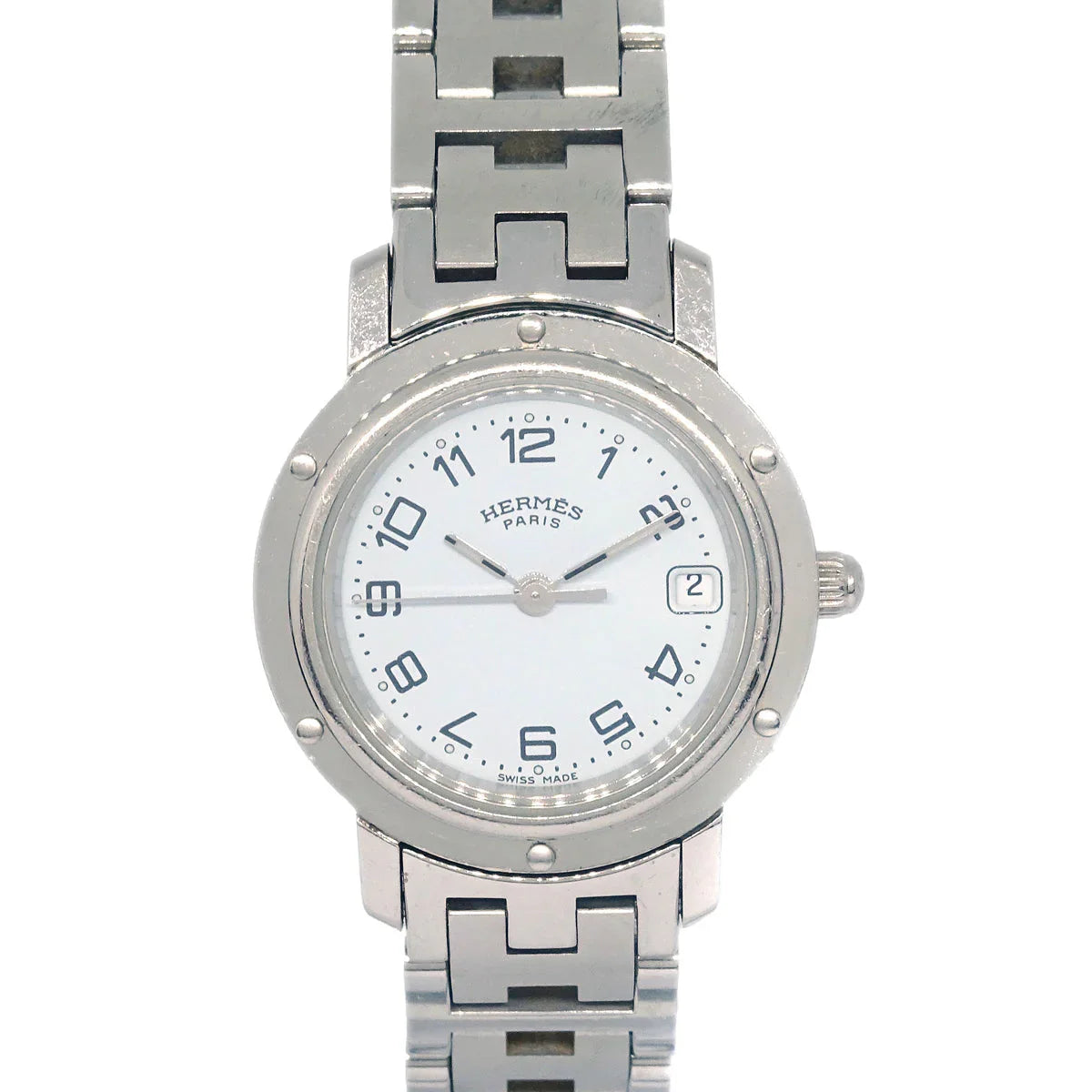 Hermes CL4.210 Clipper Quartz Watch SS