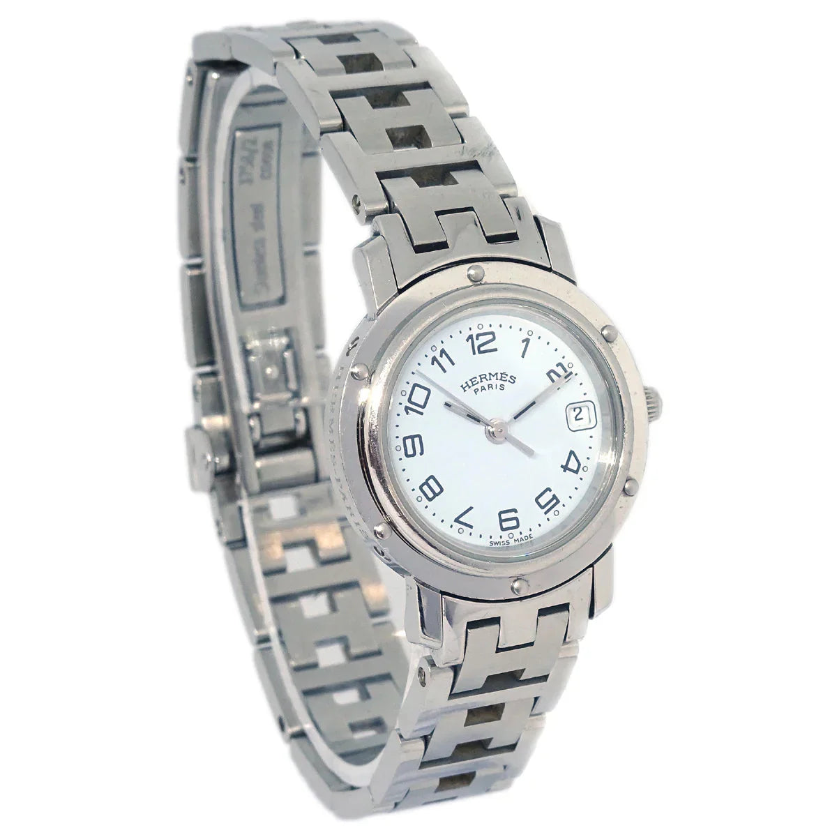 Hermes CL4.210 Clipper Quartz Watch SS