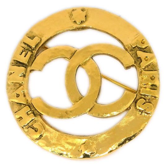 Chanel Medallion Brooch Pin Gold 1246/28