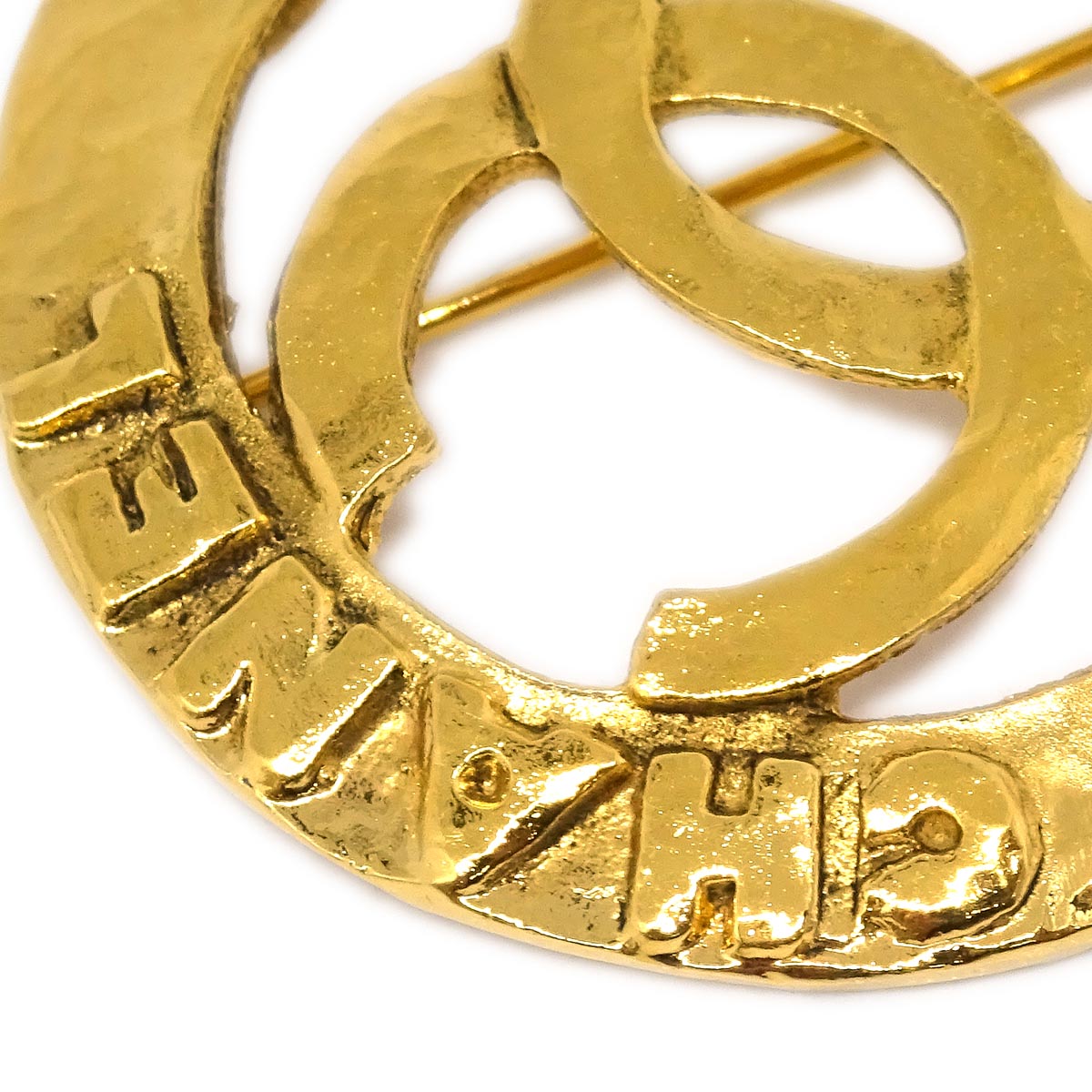 Chanel Medallion Brooch Pin Gold 1246/28