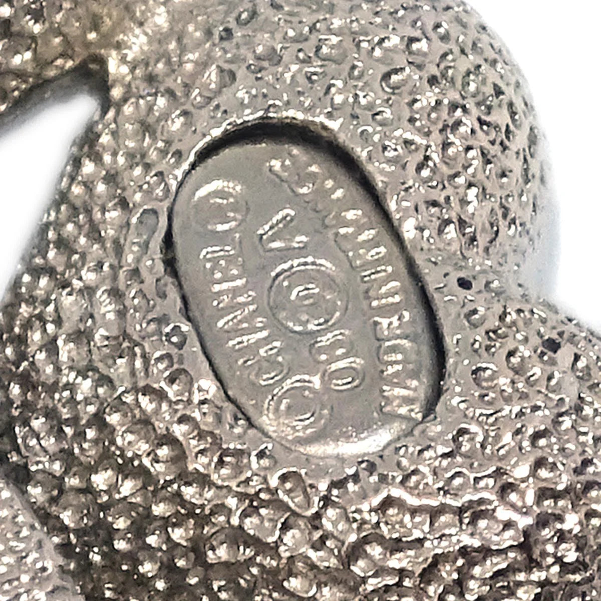 Chanel Brooch Pin Silver Rhinestone 08A