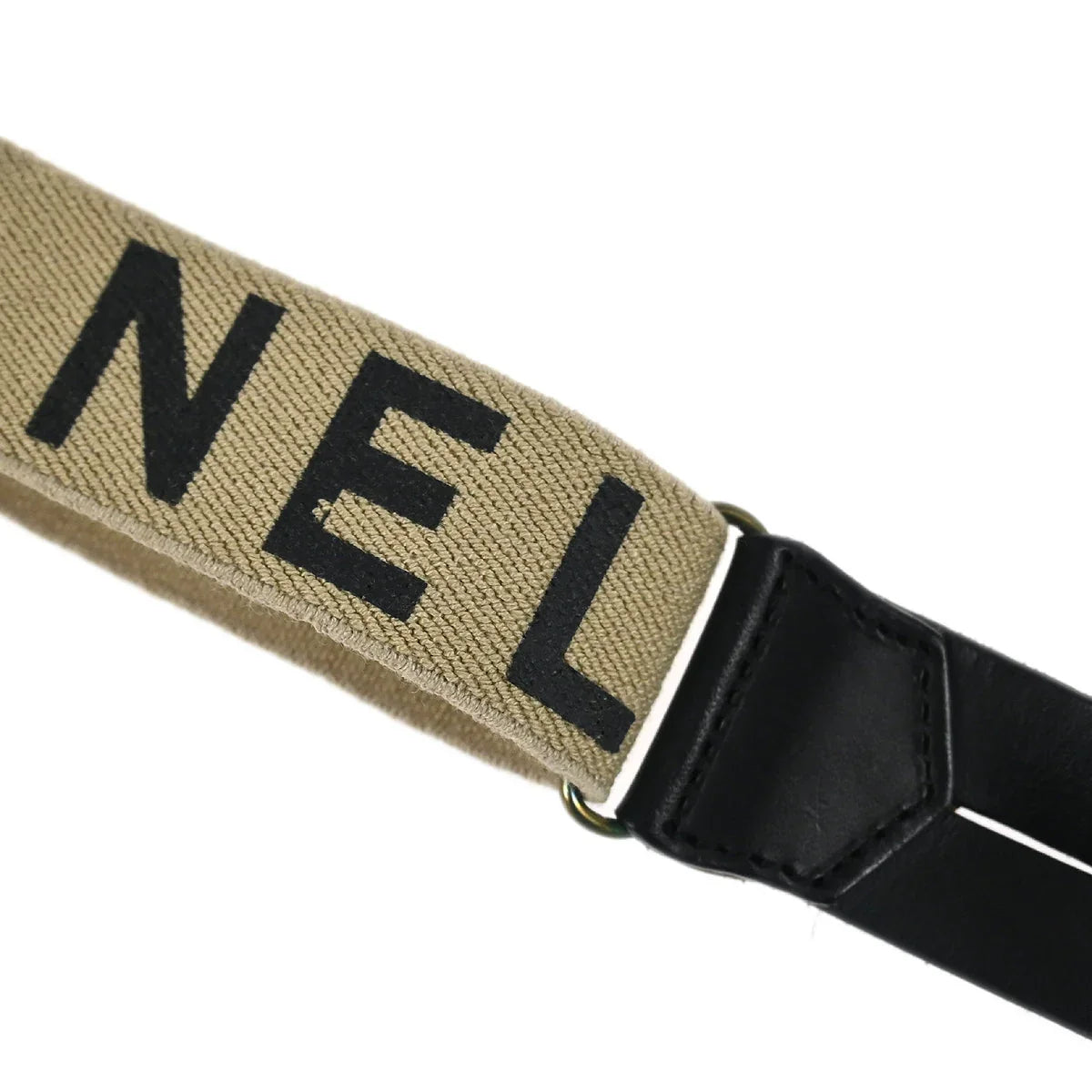 Chanel Suspenders Beige Small Good